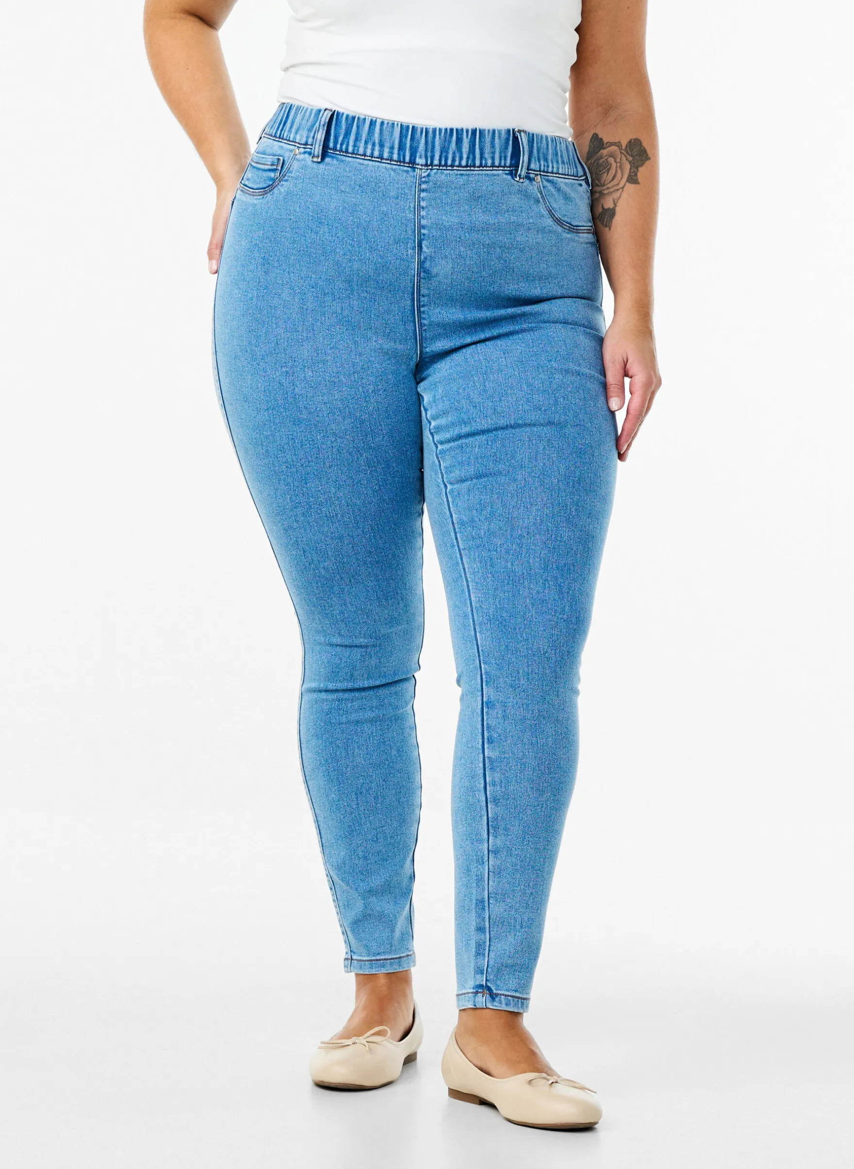 Jeggings mit hoher Taille