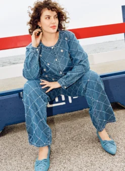 Kiana Jeans mit hoher Taille und abgenutzter Optik
