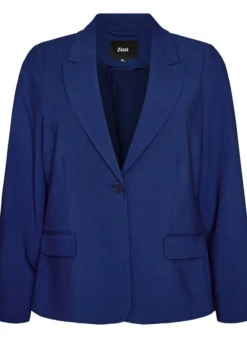 Klassischer Blazer mit Ein-Knopf-Verschluss und Taschen