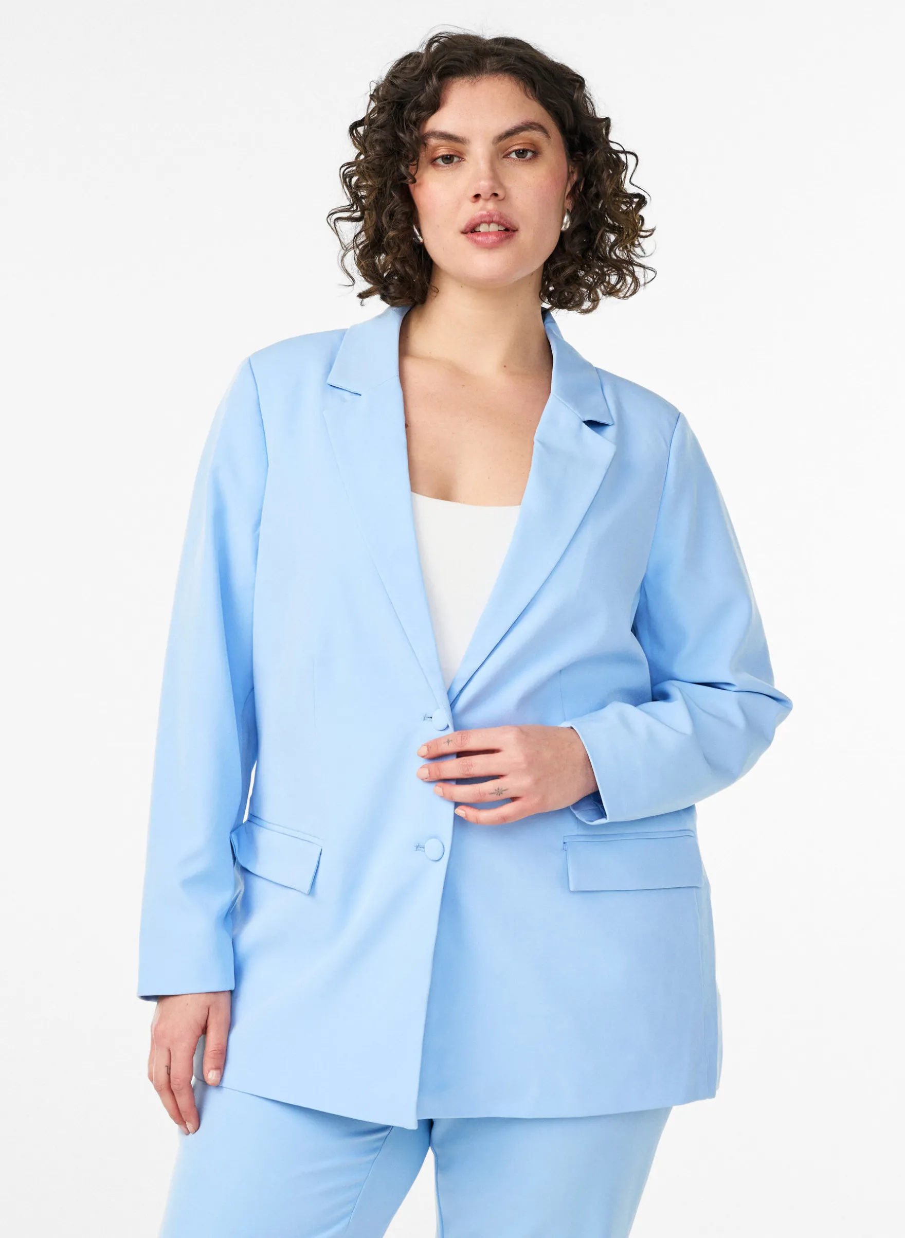 Klassischer Blazer mit Knopfverschluss