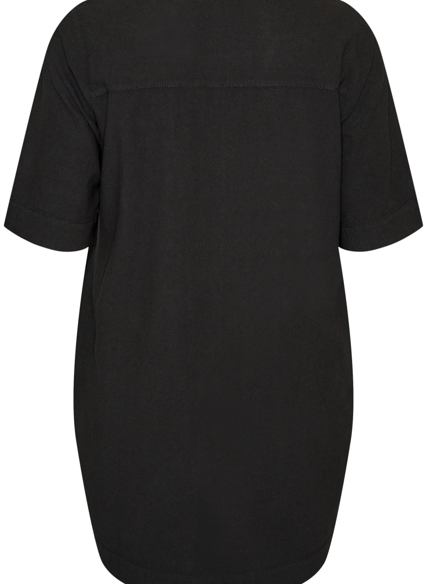 Kleid aus Baumwolle mit kurzen Ärmeln und Taschen