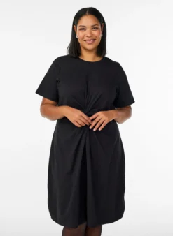 Kleid aus Baumwolle mit Twist-Detail