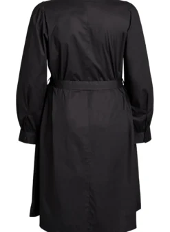 Kleid aus Bio-Baumwolle mit Bindegürtel