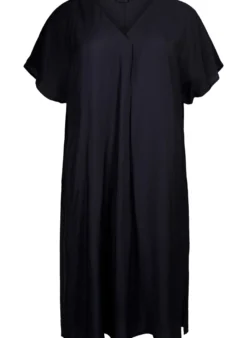 Kleid aus Viskose mit V-Ausschnitt