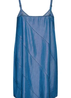 Kleid in Denim-Optik aus TENCEL™ Lyocell mit Trägern