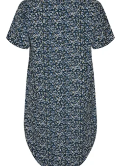 Kleid mit Aufdruck und kurzen Ärmeln