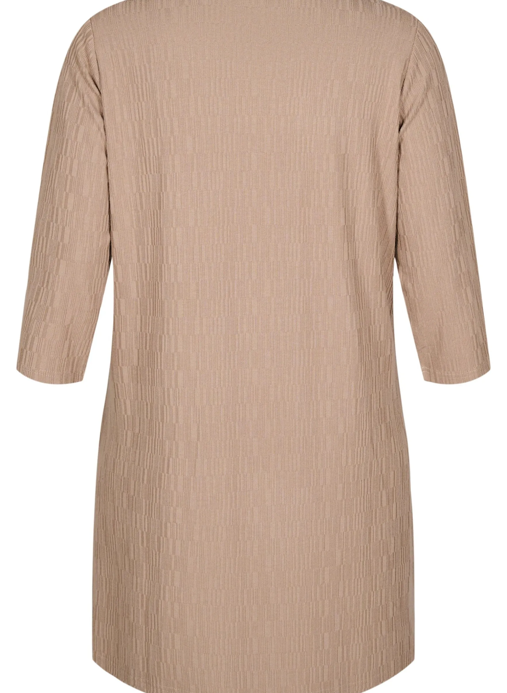 Kleid mit Struktur und 3/4-Ärmeln