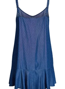 Knielanges Trägerkleid aus TENCEL™ Lyocell in Denim-Optik