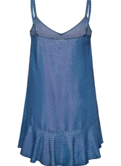 Knielanges Trägerkleid aus TENCEL™ Lyocell in Denim-Optik