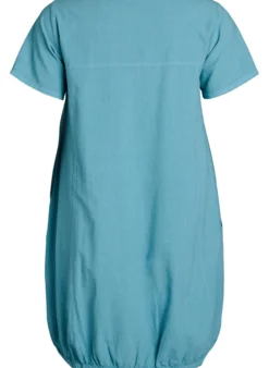 Kurzarm Kleid aus Baumwolle