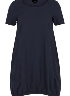 Kurzarm Kleid aus Baumwolle