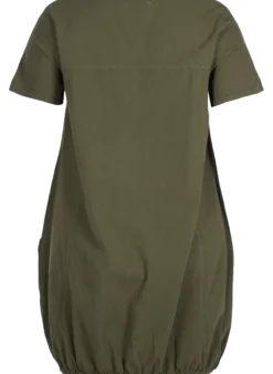Kurzarm Kleid aus Baumwolle