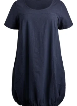 Kurzarm Kleid aus Baumwolle