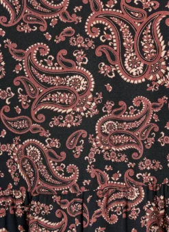 Kurzarmkleid mit A-Linie und Teilungsnähten