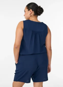 Kurze Hose mit Taschen und elastischem Bund