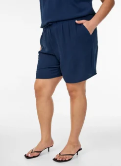 Kurze Hose mit Taschen und elastischem Bund