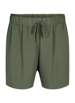 Kurze Hose mit Taschen und elastischem Bund