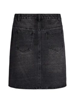 Kurzer Jeansrock mit Strasssteinen