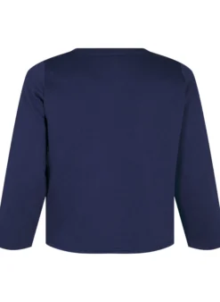 Kurzer Sweatshirt mit Perlendetails