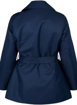 Kurzer Trenchcoat mit Gürtel