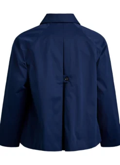 Kurzer Trenchcoat mit Kragen und Raglanärmeln