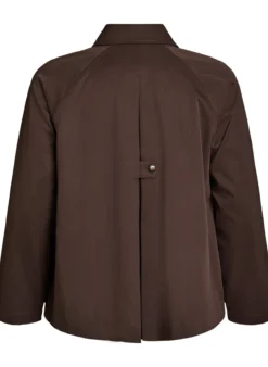 Kurzer Trenchcoat mit Kragen und Raglanärmeln