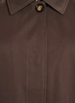 Kurzer Trenchcoat mit Kragen und Raglanärmeln