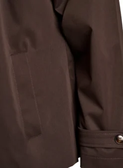 Kurzer Trenchcoat mit Kragen und Raglanärmeln