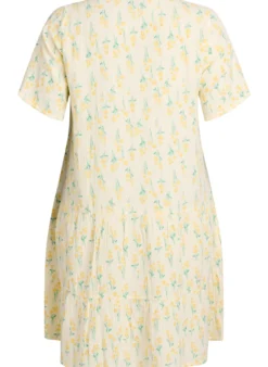 Kurzes A-Linien-Kleid aus Baumwollmusselin