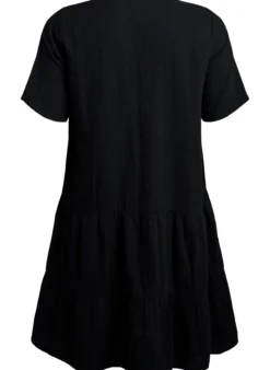 Kurzes A-Linien-Kleid aus Baumwollmusselin