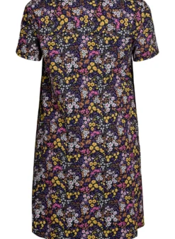 Kurzes A-Linien-Kleid mit floralem Print
