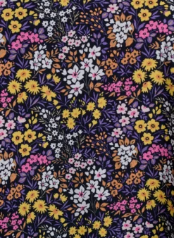Kurzes A-Linien-Kleid mit floralem Print