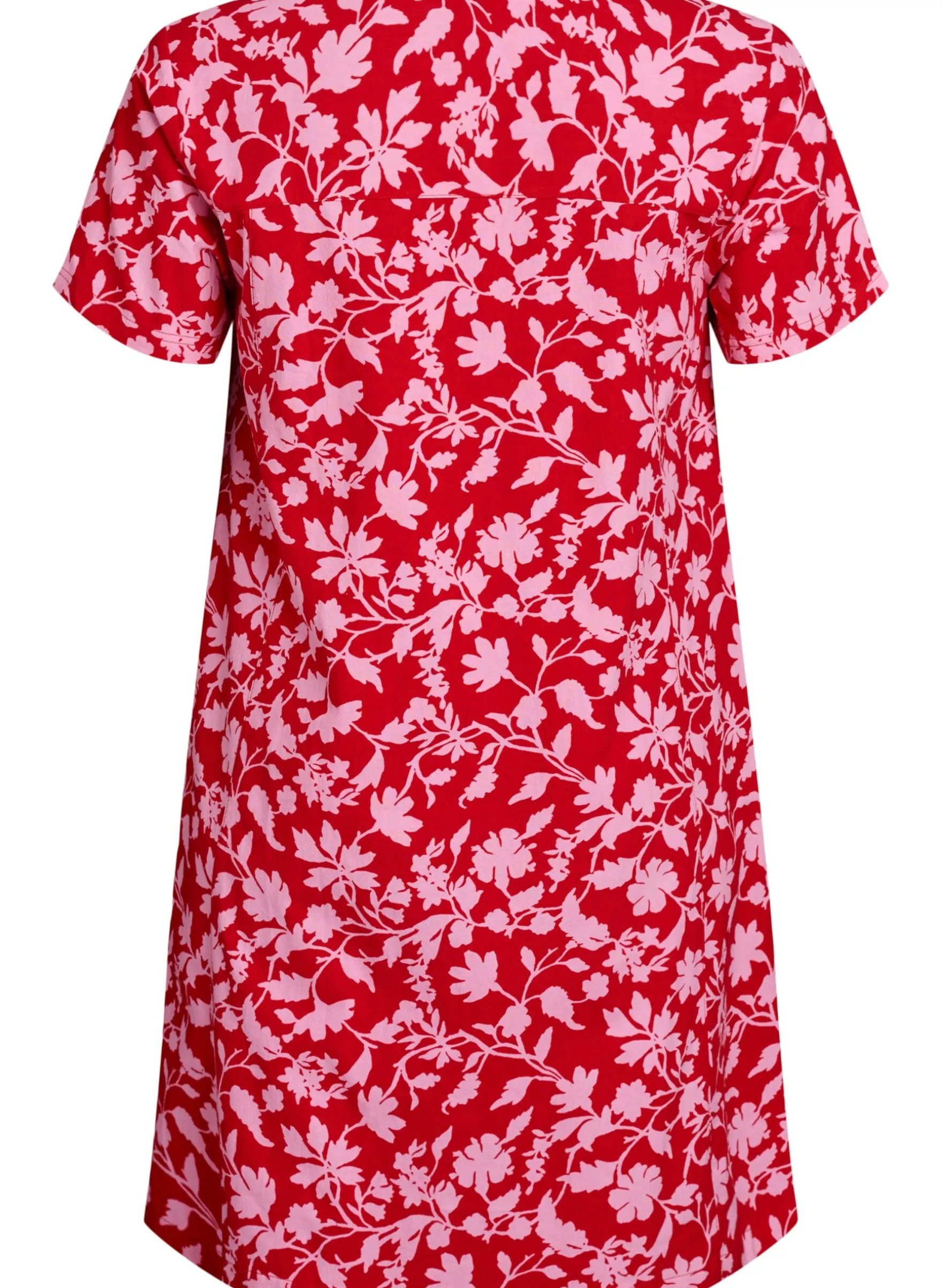 Kurzes A-Linien-Kleid mit floralem Print