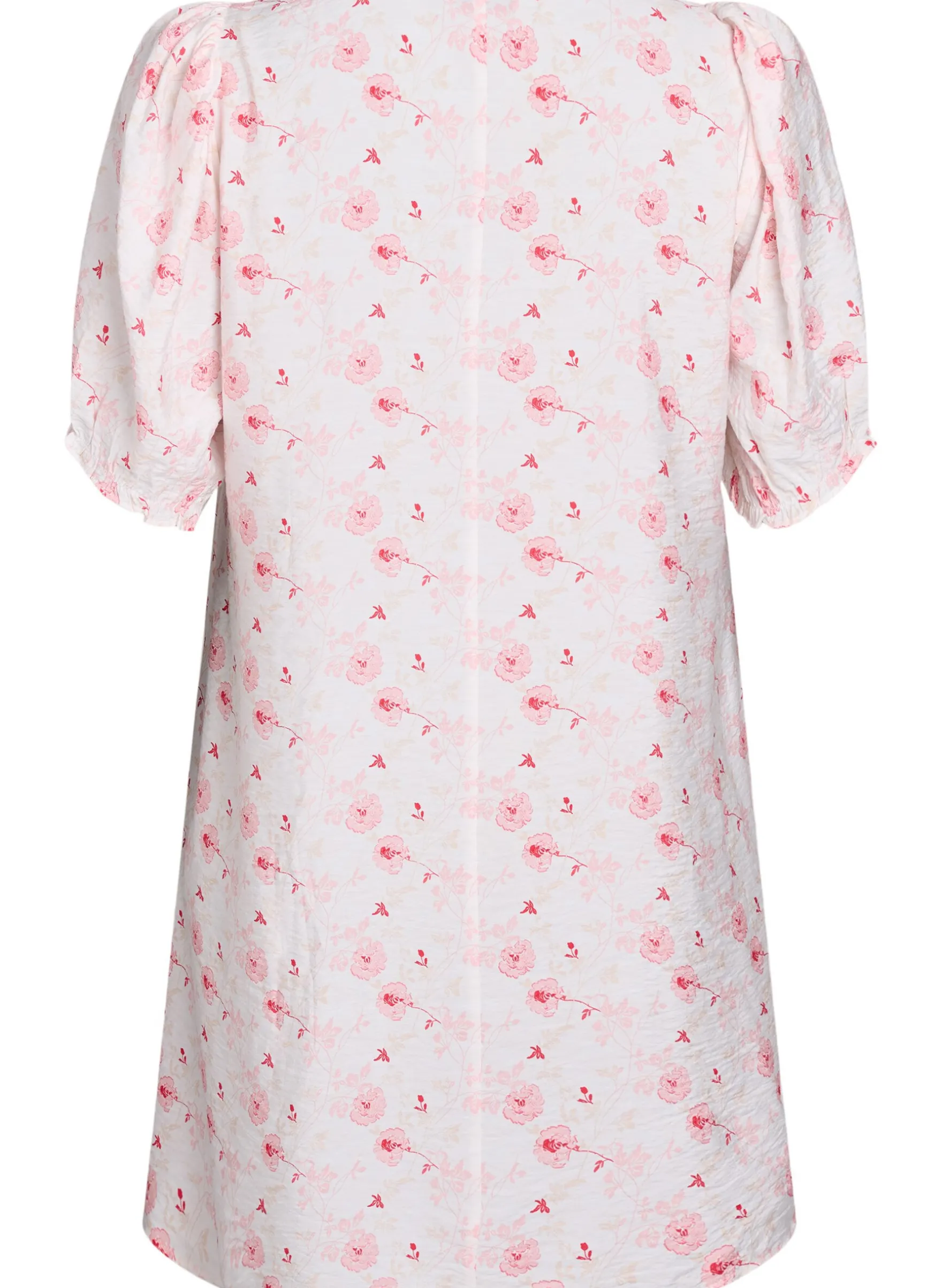 Kurzes A-Linien-Kleid mit geblümtem Print