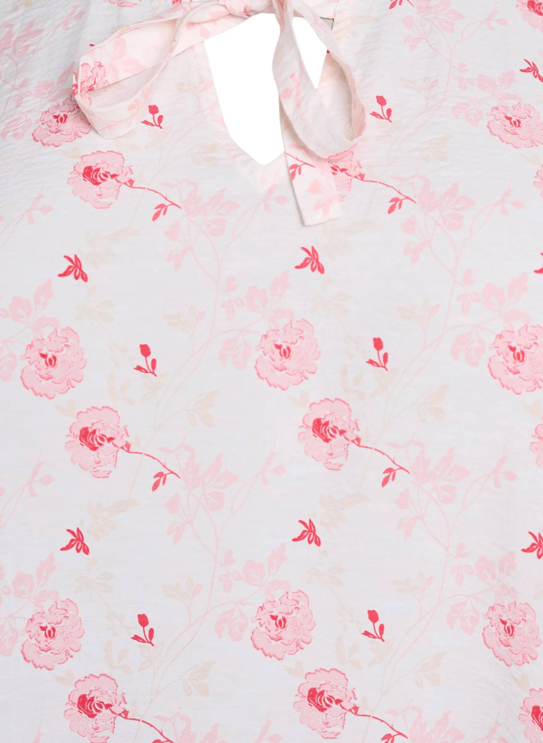 Kurzes A-Linien-Kleid mit geblümtem Print