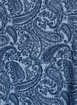 Kurzes A-Linien-Kleid mit Paisleymuster