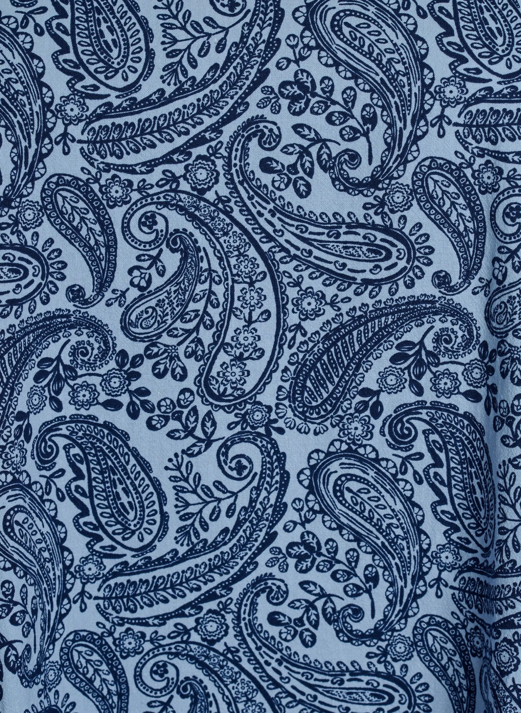 Kurzes A-Linien-Kleid mit Paisleymuster
