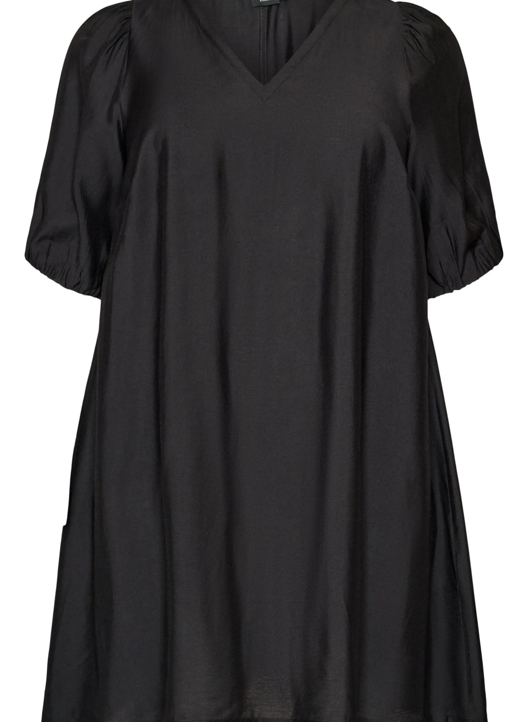 Kurzes A-Linien-Kleid mit V-Ausschnitt