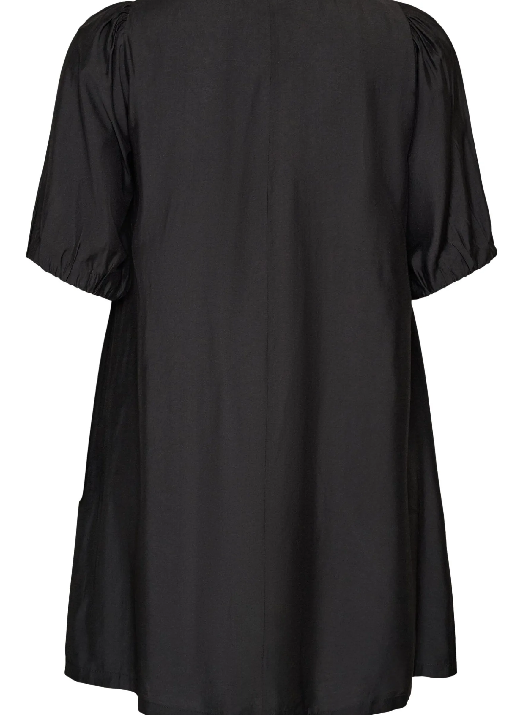 Kurzes A-Linien-Kleid mit V-Ausschnitt
