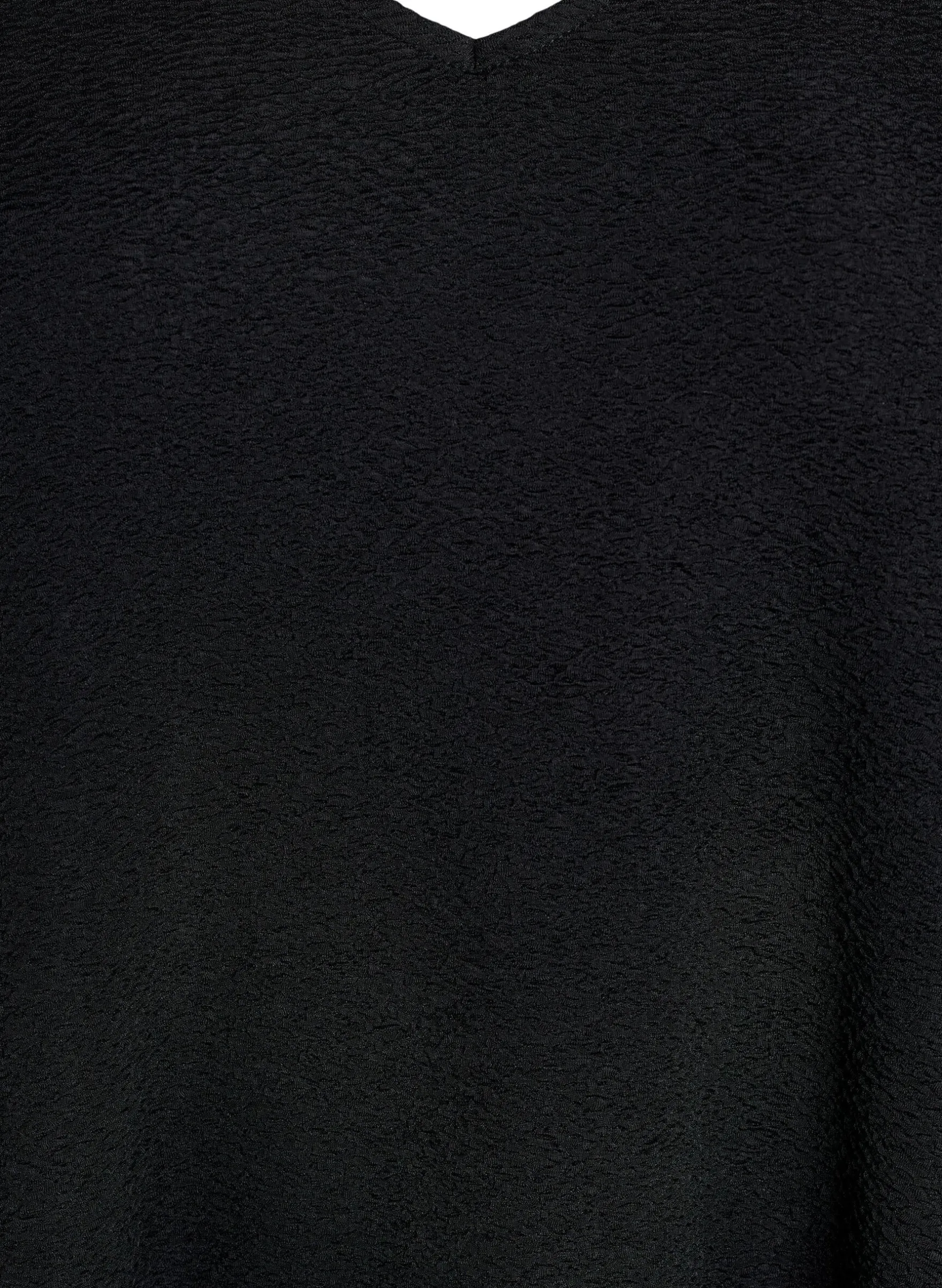 Kurzes, gemustertes Kleid mit Rüschen am Saum