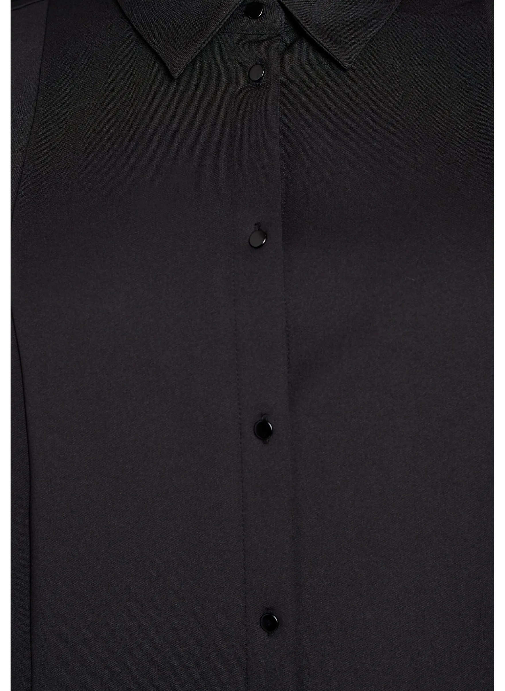 Kurzes Hemdblusenkleid aus Baumwolle mit 3/4-Ärmeln