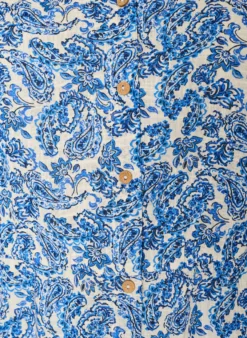 Kurzes Kleid aus Baumwolle mit Blumenprint