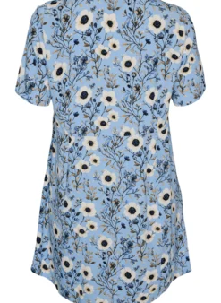 Kurzes Kleid mit Blumendruck