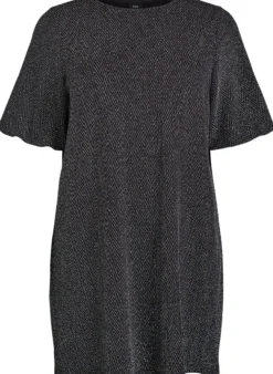 Kurzes Kleid mit Glitzermuster