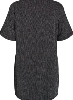 Kurzes Kleid mit Glitzermuster