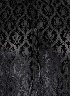Kurzes Kleid mit Veloursmuster