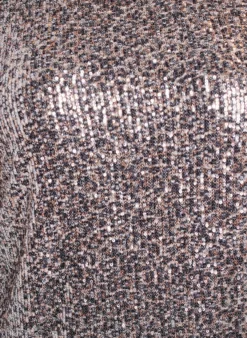 Kurzes Paillettenkleid mit langen Ärmeln