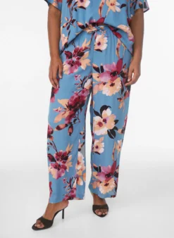Kurzärmelige Bluse aus Viskose mit Print
