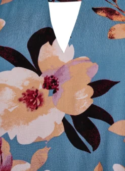Kurzärmelige Bluse aus Viskose mit Print