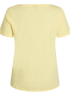 Kurzärmeliges Basic T-Shirt mit V-Ausschnitt